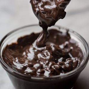 Dark Chocolate with Biscotti Crumbles Chocolate Biscotti Sauce